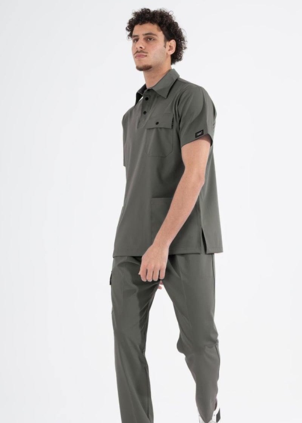 ZEYTİN YEŞİLİ MILAN PREMIUM SCRUBS TAKIM
