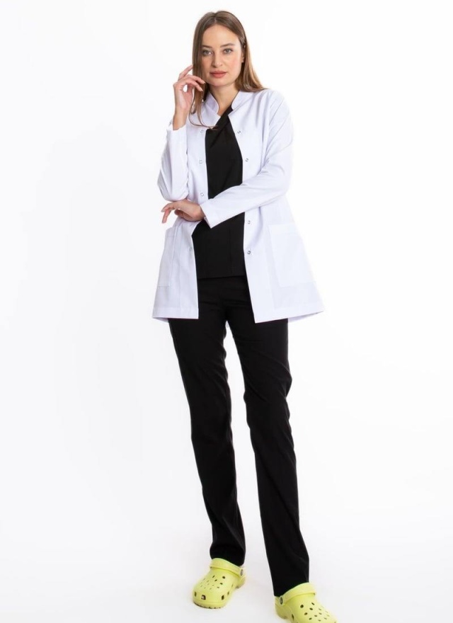 TUNİK BOY, UZUN KOL, HAKİM YAKA, KADIN DOKTOR ÖNLÜĞÜ