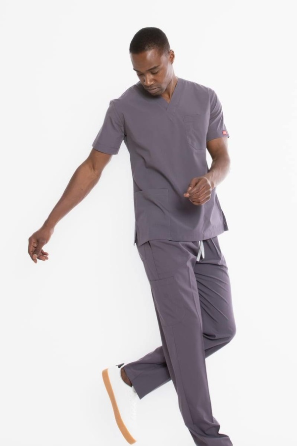 PUSLU GRİ U-FLEX ERKEK SCRUBS TAKIM