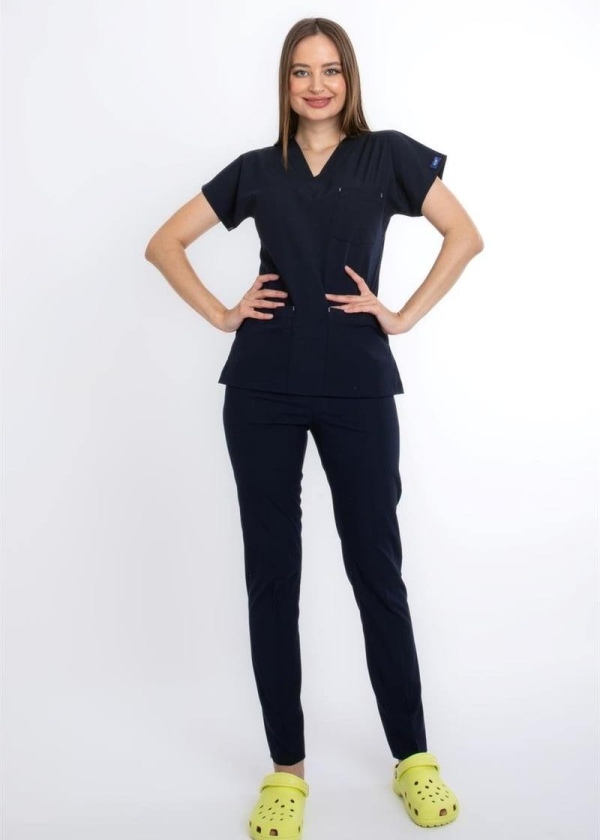 LACİVERT CORE-FLEX KADIN CERRAHİ TAKIM 