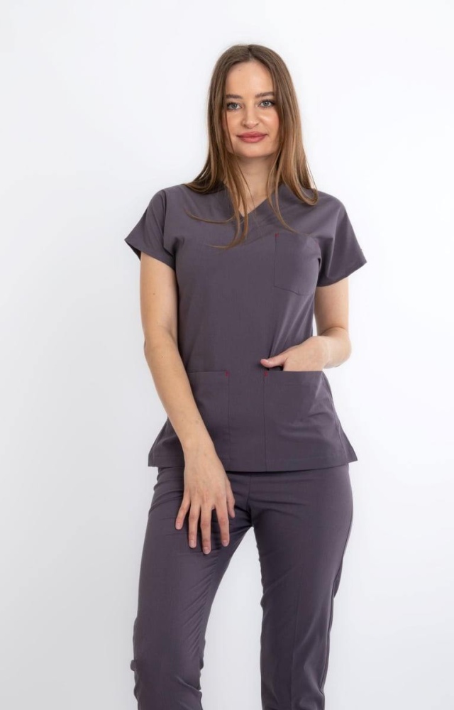PUSLU GRİ U-FLEX KADIN LİKRALI TEK ÜST