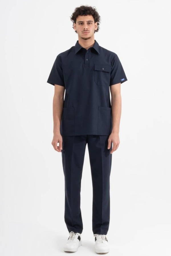 LACİVERT MILAN PREMIUM SCRUBS TAKIM
