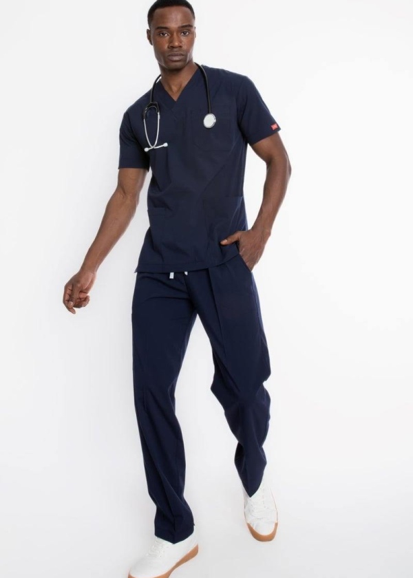 LACİVERT U-FLEX ERKEK SCRUBS TAKIM