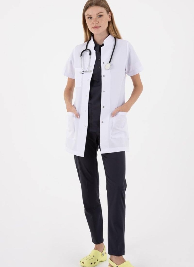 TUNİK BOY, KISA KOL, HAKİM YAKA, KADIN DOKTOR ÖNLÜĞÜ