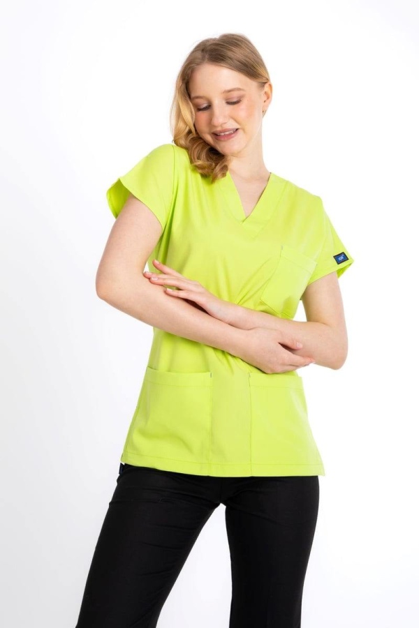 NEON SARI CORE-FLEX KADIN LİKRALI TEK ÜST