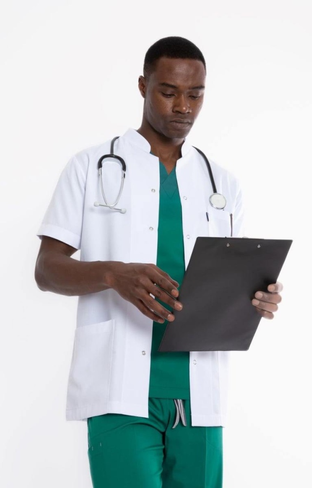 CEKET BOY, KISA KOL, HAKİM YAKA, ERKEK DOKTOR ÖNLÜĞÜ