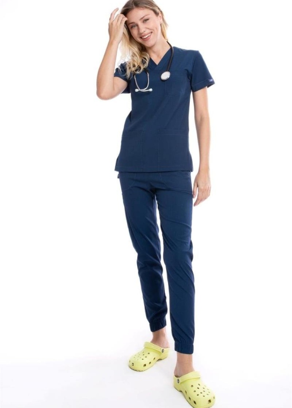 PETROL LACİVERT JOGGER KADIN ÜNİFORMA TAKIM