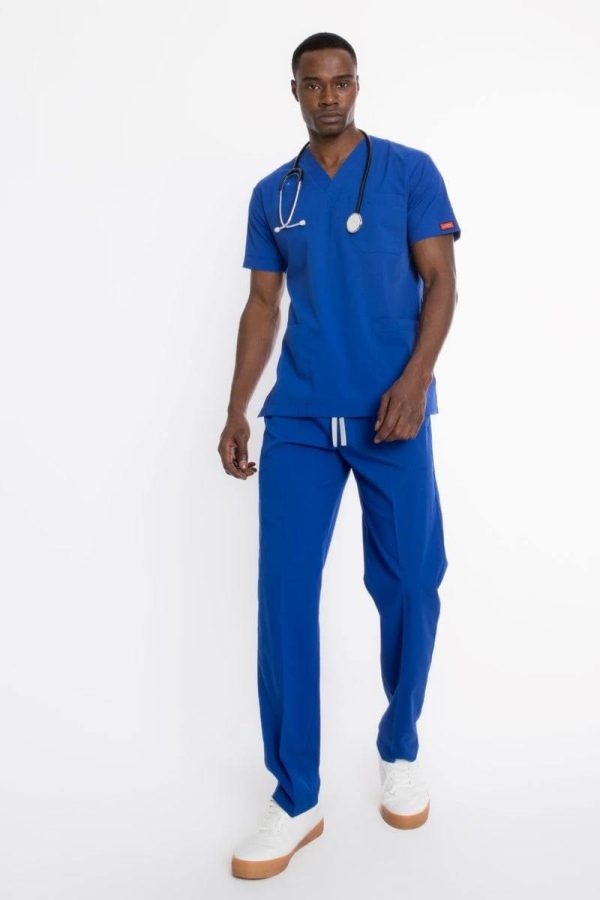 ÇİVİT MAVİ U-FLEX ERKEK SCRUBS TAKIM
