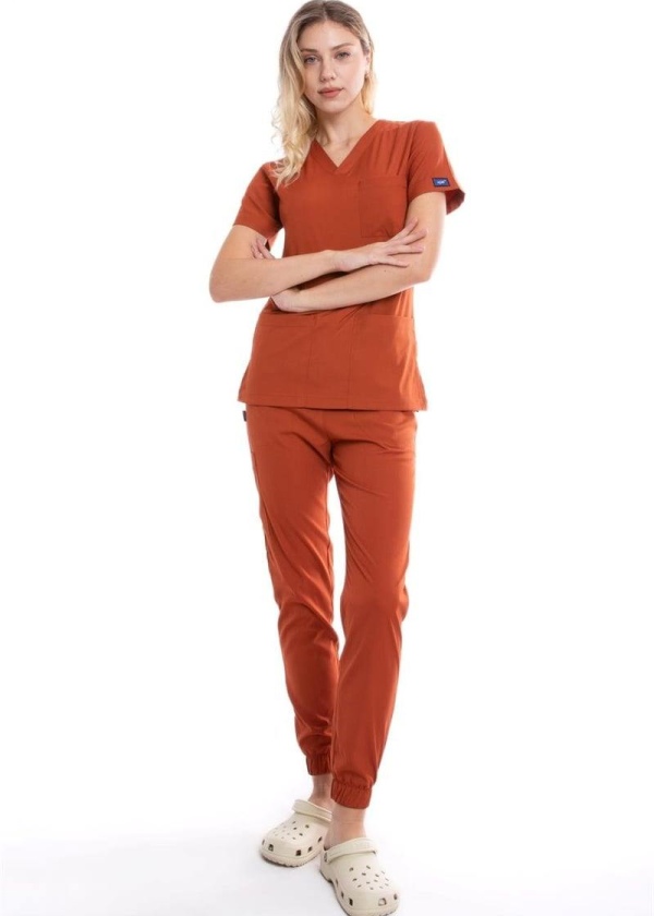 KİREMİT JOGGER KADIN ÜNİFORMA TAKIM
