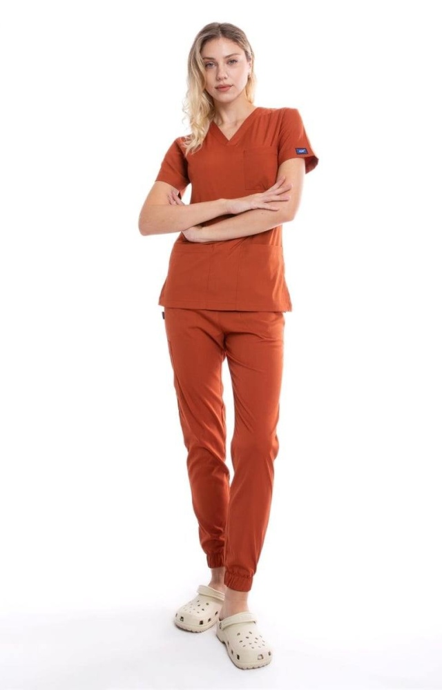 KİREMİT JOGGER KADIN ÜNİFORMA TAKIM
